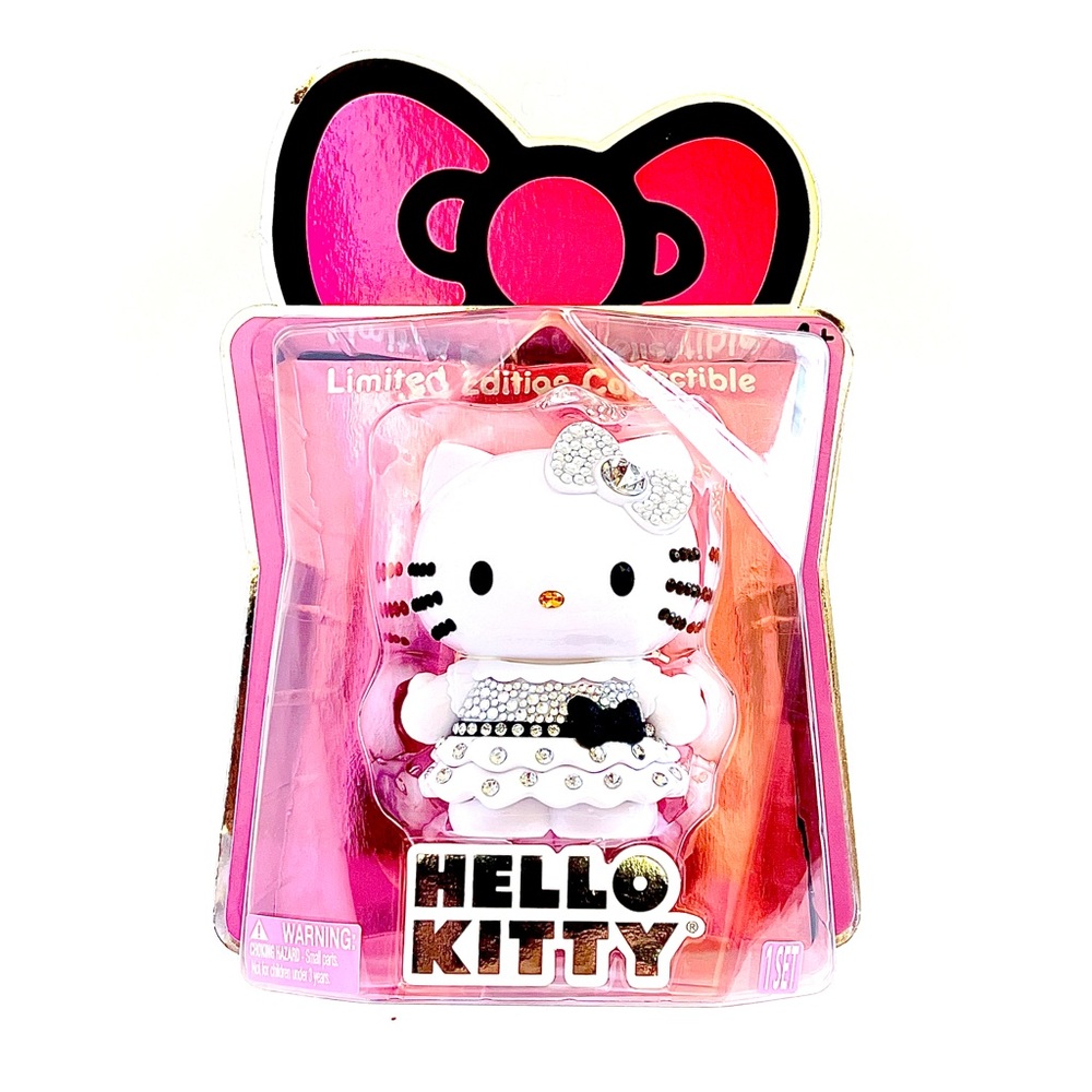 Limited Edition Rhinestone Glam Hello Kitty Collectible Figure NIB 9.25”